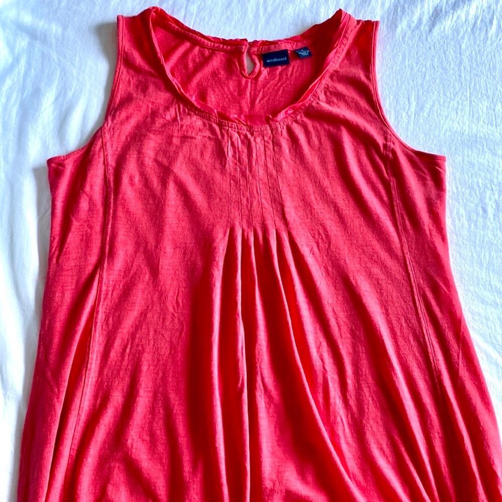 Westbound - Hot Pink A-Line Sleeveless Cotton Midi Dress
